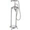 Anzzi Tugela 3-Handle Claw Foot Tub Faucet with Hand Shower, Brushed Nickel FS-AZ0052BN - alternate 1